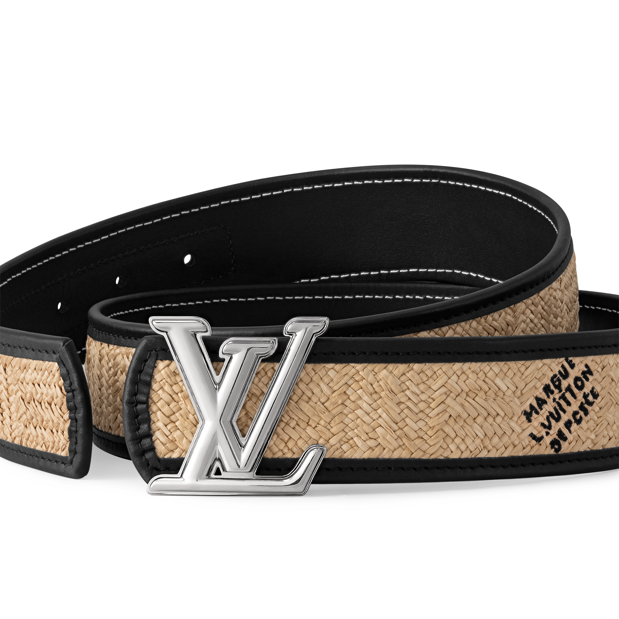 LV Dimension Raffia 40mm Reversible Belt - Accessories | LOUIS VUITTON